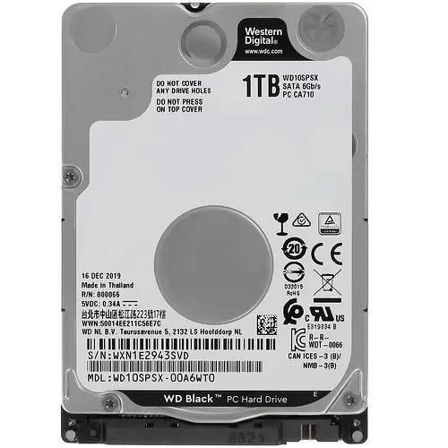 1TB WD Black (WD10SPSX) {SATA 6Gb/s, 7200 rpm, 64Mb buffer} фото 1