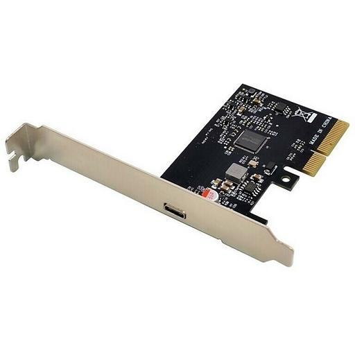 ORIENT AM-U3242PE-C, Контроллер PCI-Ex4 v3.0, USB 3.2 Gen2x2 (SuperSpeed USB 20Gbps), скорость до 20Гбит/с, 1-port Type-C, ASM3242 chipset, Self powered, в комплекте LP планка крепления (31333) фото 1