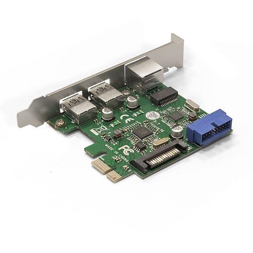 Exegate EX290278RUS Контроллер ExeGate EXE-362 PCI-E 2.0, 2*USB3.0 ext + 1*USB3.0 int + LAN UTP 1000Mbps, разъем доп.питания (OEM) фото 2