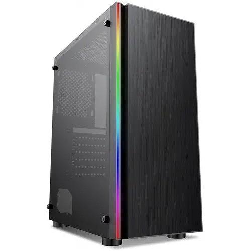 Корпус Formula CL-3302B RGB черный, Midi-Tower, без БП,ATX 2xUSB2.0 1xUSB3.0 audio bott PSU фото 1