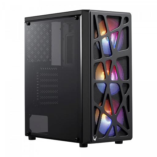 Корпус Formula MANA черный без БП ATX 6x120mm 2xUSB2.0 1xUSB3.0 audio bott PSU фото 1