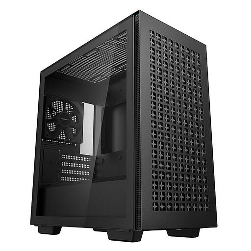 Корпус MiniTower DeepCool CH370 черный без БП mATX TG window 1x120mm fan (R-CH370-BKNAM1-G-1) фото 1