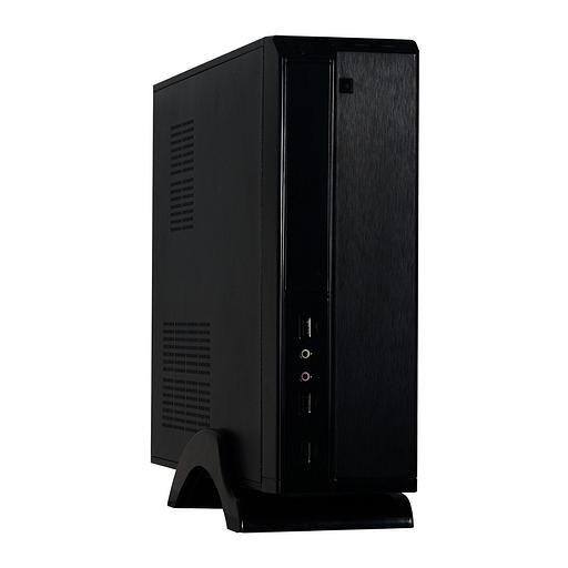Exegate EX268691RUS Корпус MiniITX Exegate MI-207 Black, miniITX/mATX,, 2*USB, Audio фото 1