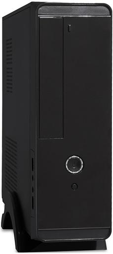 Exegate EX268698RUS Корпус MiniITX Exegate MI-209 Black, miniITX/mATX,, 2*USB, Audio фото 1