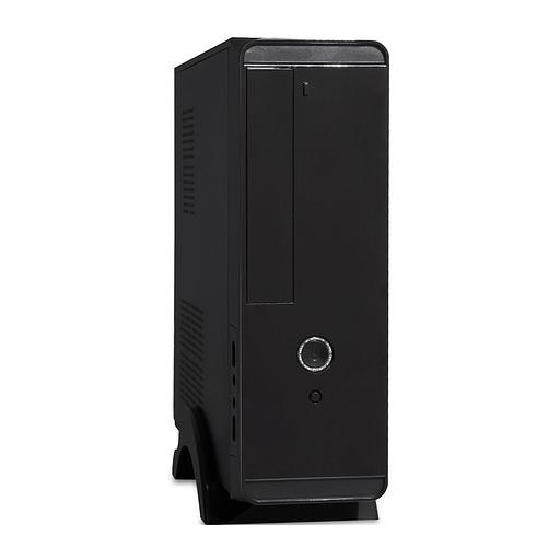 Exegate EX268699RUS Корпус MiniITX Exegate MI-209 Black, miniITX/mATX,, 2*USB, Audio фото 1