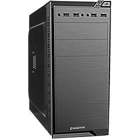 Exegate EX272747RUS Корпус Minitower Exegate QA-412U Black, mATX,, 2*USB+2*USB3.0, Audio фото 1
