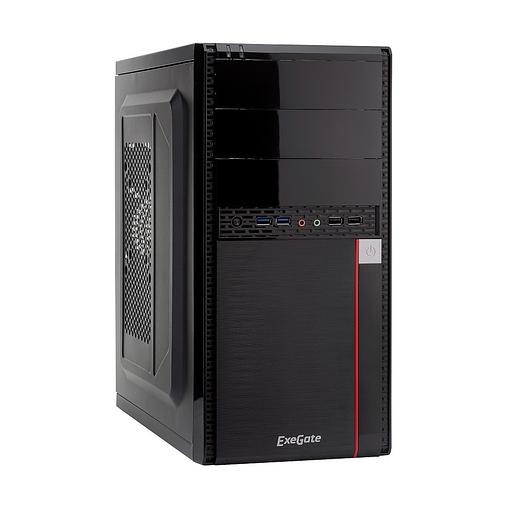 Exegate EX277436RUS Корпус Minitower MA-371X Black, mATX 2*USB+2*USB3.0, Audio фото 1