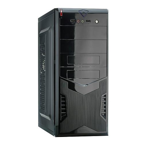 Exegate EX280388RUS Корпус Miditower Exegate CP-604 Black, ATX,, 2*USB, Audio фото 1