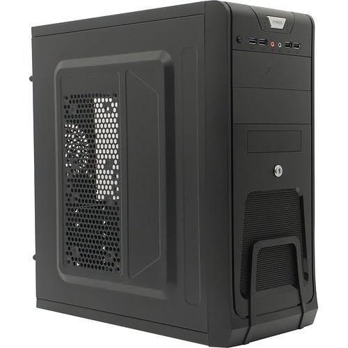 Exegate EX283216RUS Корпус Miditower ExeGate CP-603UB-400W-8 (ATX, БП CP400 с вент. 8см, 2*USB+2*USB3.0, аудио, блокировка, черный) фото 1