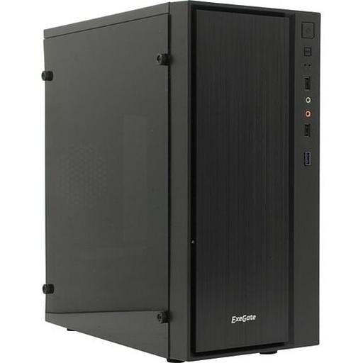Exegate EX283752RUS Корпус Minitower ExeGate mEVO-9301-RGB-600W-12 (mATX, БП 600NPX с вент. 12см, с окном, 2*USB+1*USB3.0, HD аудио, черный с RGB подсветкой) фото 1
