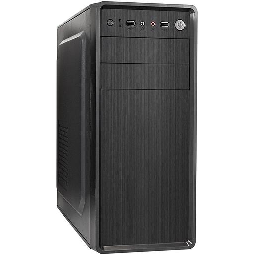 ExeGate EX283731RUS Корпус Miditower ExeGate XP-401-400W-12 (ATX, БП XP400 с вент. 12см, 2*USB, аудио, черный) фото 1