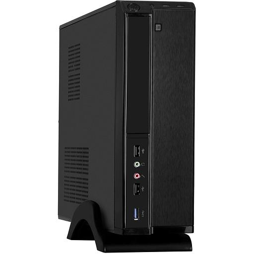 Exegate EX288780RUS Корпус Desktop ExeGate MI-207U-M300 (mini-ITX/mATX, БП M300 с вент. 8см, 2*USB+1*USB3.0, аудио, черный) фото 1