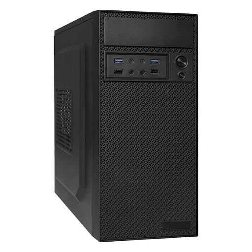 Exegate EX291274RUS Корпус Minitower ExeGate BAA-109U2-AAA450 (mATX, AAA450 8см, 2*USB+2*USB3.0, аудио, черный) фото 1