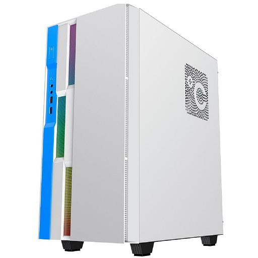 GameMax Корпус Brufen C3 WB без БП, MidiT, ATX, Бело-гол, Зак. стекл., USB 3.0, 1*120; 1*140мм вент. фото 1