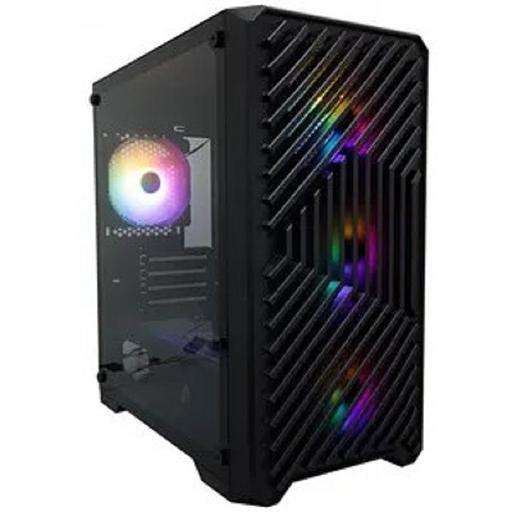 1STPLAYER TRILOBITE T5 Black / mATX, TG / 4x120mm LED fans inc. / T5-BK-4F1 фото 1
