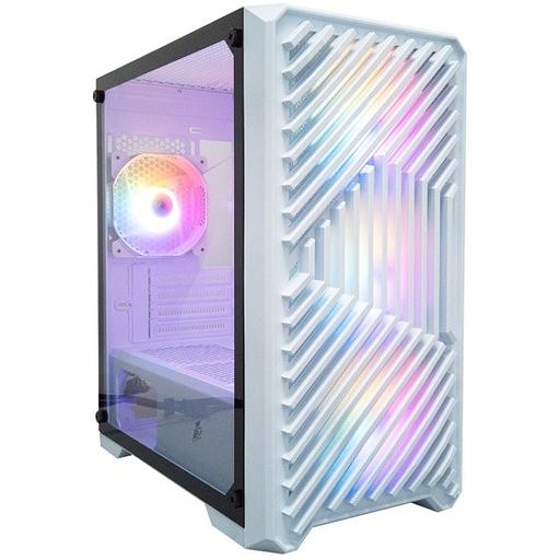 1STPLAYER TRILOBITE T5 White / mATX, TG / 4x120mm LED fans inc. / T5-WH-4F1-W фото 1