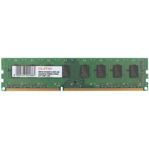 QUMO DDR3 DIMM 4GB (PC3-12800) 1600MHz QUM3U-4G1600K11L 1.35V фото 1