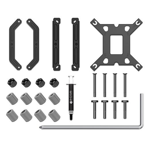 Cooler ID-COOLING IS-55 BLACK LGA1700/1200/115X/AM5/AM4 низкопрофильный высота 55mm (27шт/кор, TDP 125W, PWM, 5 тепл.трубок + медная база, FAN 120mm, черный фото 7