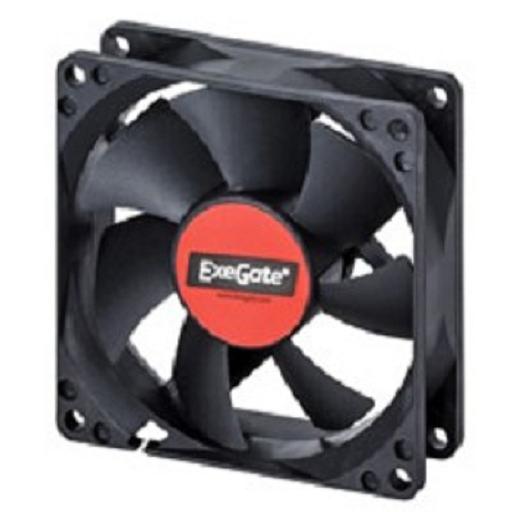 Exegate EX283378RUS Вентилятор ExeGate E08025B4P-PWM, 80x80x25 мм, двойной шарикоподшипник, 4pin, PWM, 22dBA фото 1