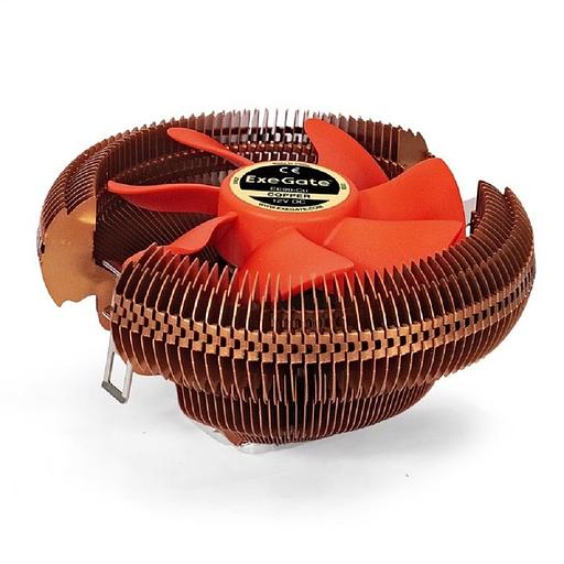 Exegate EX286151RUS Кулер ExeGate EE90-Cu (Al+Copper, LGA775/1150/1151/1155/1156/1200/AM2/AM2+/AM3/AM3+/AM4/FM1/FM2/754/939/940, TDP 80W, Fan 90mm, 2200RPM, Hydro bearing, 3pin, 22db, 265г, с термопас фото 1