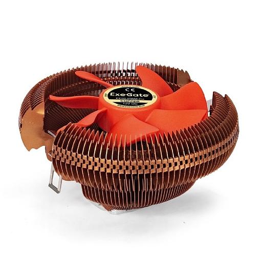 Exegate EX286152RUS Кулер ExeGate Кулер EE90-PWM.Cu (Al+Copper, LGA775/1150/1151/1155/1156/1200/AM2/AM2+/AM3/AM3+/AM4/FM1/FM2/754/939/940, TDP 80W, Fan 90mm, PWM, Hydro bearing, 4pin, 11-24db, фото 1
