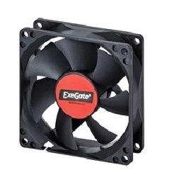 Exegate EX288998RUS Вентилятор 220В ExeGate EX08025BAT (80x80x25 мм, 2-Ball (двойной шарикоподшипник), клеммы, 2600RPM, 32dBA) фото 1
