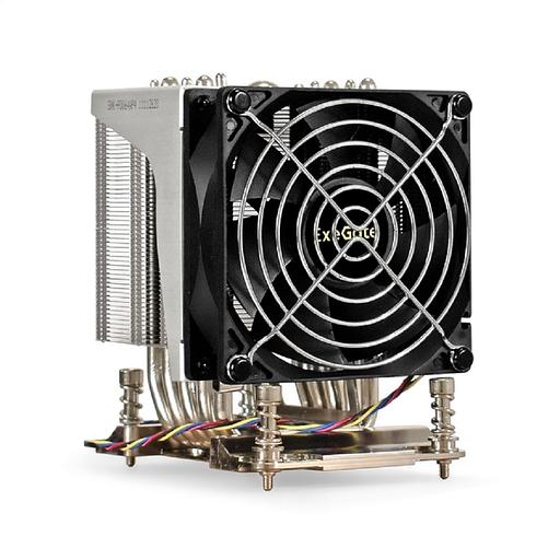 Exegate EX293437RUS Кулер ExeGate ESNK-P0064AP4.PWM.4U.SP3.Cu (Al+Cu, 4U, 6 тепл. трубок, LGA SP3, TDP 280W, PWM, 1900-3800RPM, 2 ball bearing, 4pin, 44db, 730г, на винтах, с термопастой, Retail box) фото 1