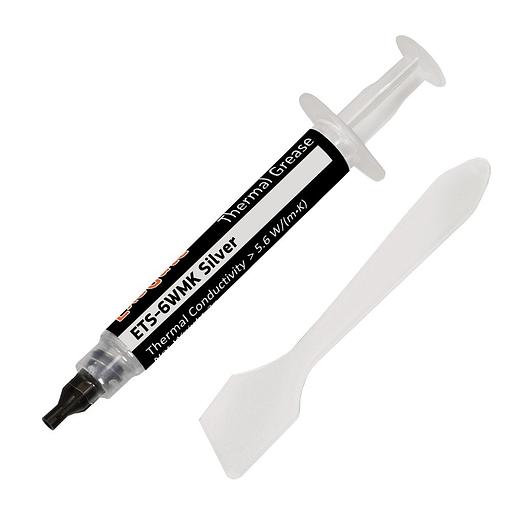 Exegate EX282349RUS Термопаста ETS-6WMK Silver, шприц с лопаткой, 30г фото 1