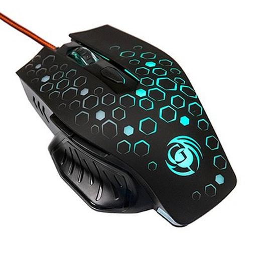 Мышь MGK-11U Dialog Gan-Kata - игровая, 6 кнопок + ролик, 7-ми цветная подсветка, USB, черная фото 1
