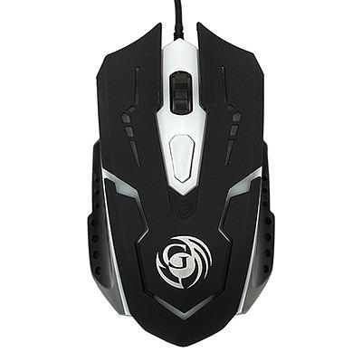 Мышь MGK-05U Dialog Gan-Kata - игровая, 4 кнопки + ролик прокрутки, USB, черная фото 1