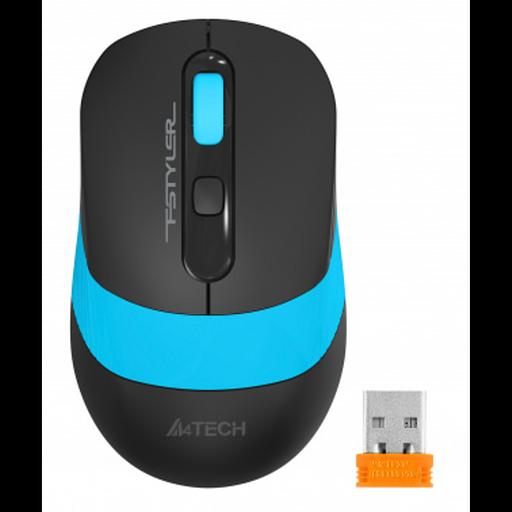 Мышь A4Tech Fstyler FG10S черный/синий оптическая (2000dpi) silent беспроводная USB для ноутбука (4b фото 2