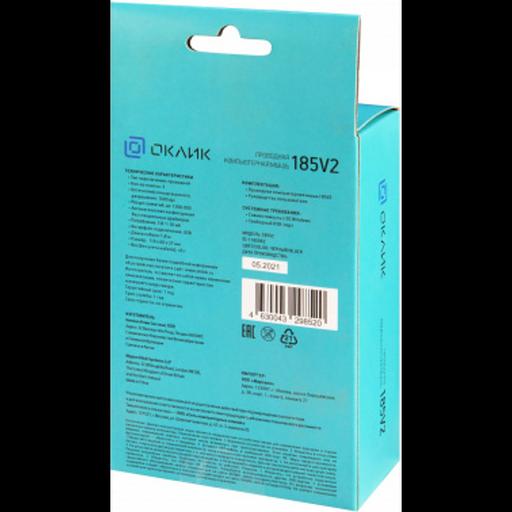 Oklick 185V2 черный оптическая (1000/1200dpi) USB (3but) [1185962] фото 10