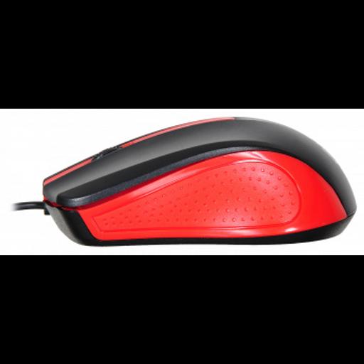 Oklick 225M черный/красный Мышь оптическая (1200dpi) USB (3but) [288237] фото 4