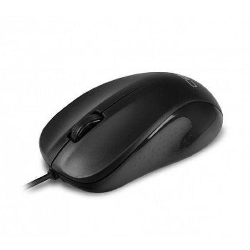 CBR CM 131 Black, Мышь проводная, оптическая, USB, 1200 dpi, 3 кнопки и колесо прокрутки, ABS-пластик, длина кабеля 2 м, цвет чёрный фото 1