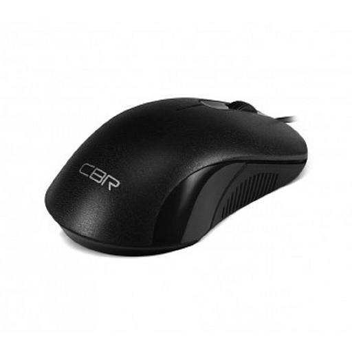 CBR CM 105 Black, Мышь проводная, оптическая, USB, 1200 dpi, 3 кнопки и колесо прокрутки, длина кабеля 1,8 м, цвет чёрный фото 1