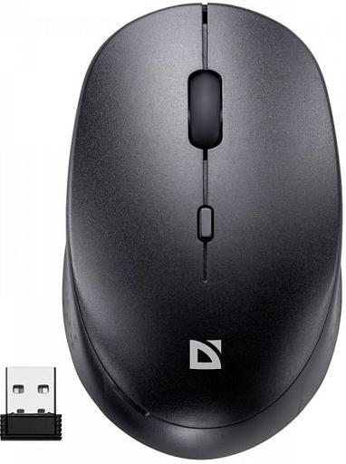Defender Auris MB-027 { Беспроводная оптическая мышь,черный,4D,800-1600dpi,бесшумн } [52027] фото 1