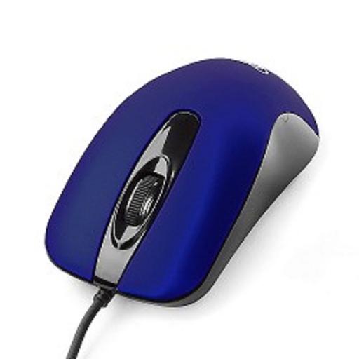 Gembird MOP-400-B dark blue USB, 1000DPI, бесшумный клик фото 1