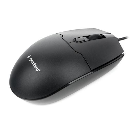 Gembird MOP-430 черный, USB, {проводной, 3кл+колесо-кнопка, 1000/1600 DPI, 1,8 м} фото 2