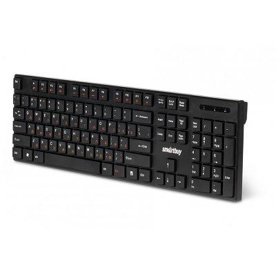 Клавиатура беспроводная мультимедийная Smartbuy ONE 238 USB черная (SBK-238AG-K)/20 фото 1