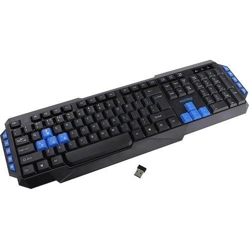 Клавиатура беспроводная мультимедийная Smartbuy 231 черная [SBK-231AG-K] фото 1