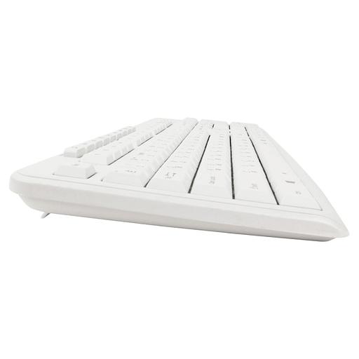 Клавиатура Gembird KB-8430M,{USB, белый, 113 клавиш, 9 кнопок управления мультимедиая, кабель 1,5м} фото 3