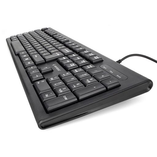 Клавиатура Gembird KB-8354U-BL { USB, черный, 104 клавиши, кабель 1,45м } фото 3