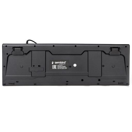 Клавиатура Gembird KB-8354U-BL { USB, черный, 104 клавиши, кабель 1,45м } фото 5