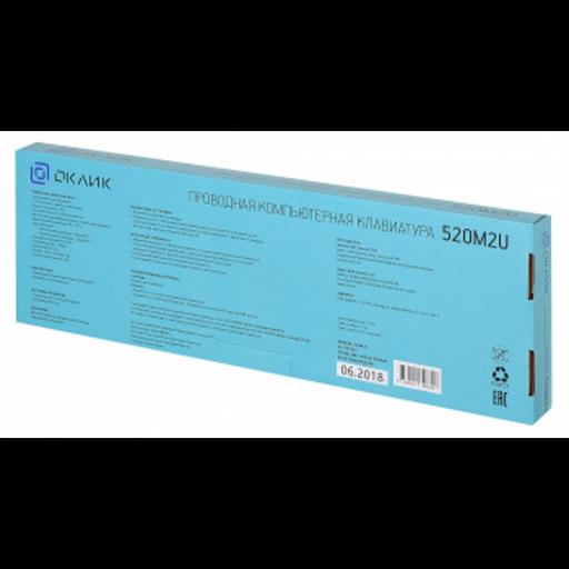 Клавиатура Oklick 520M2U черный/черный USB slim Multimedia [1061587] фото 2