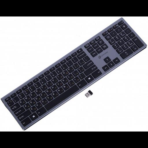 Клавиатура Oklick 890S серый USB беспроводная slim {1196549} фото 1