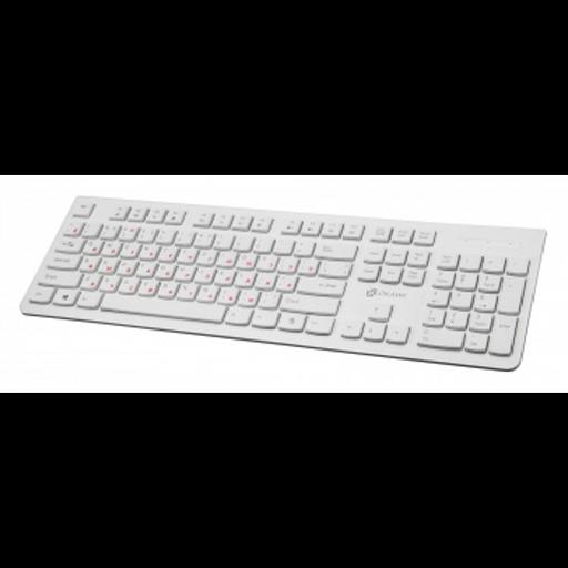 Клавиатура Oklick 505M белый USB slim {1196547} фото 3