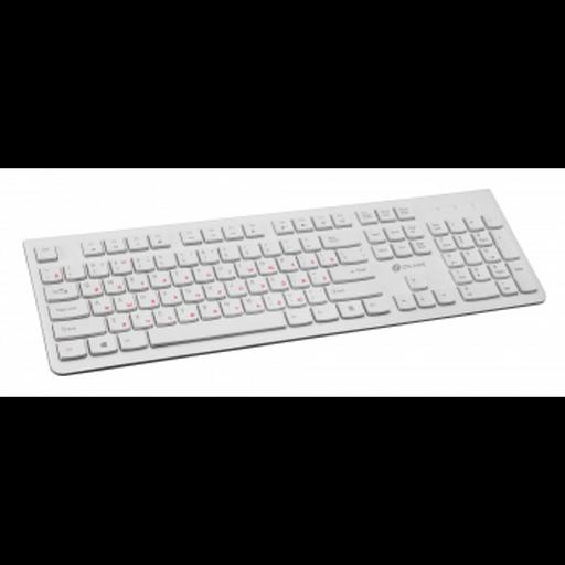Клавиатура Oklick 505M белый USB slim {1196547} фото 4