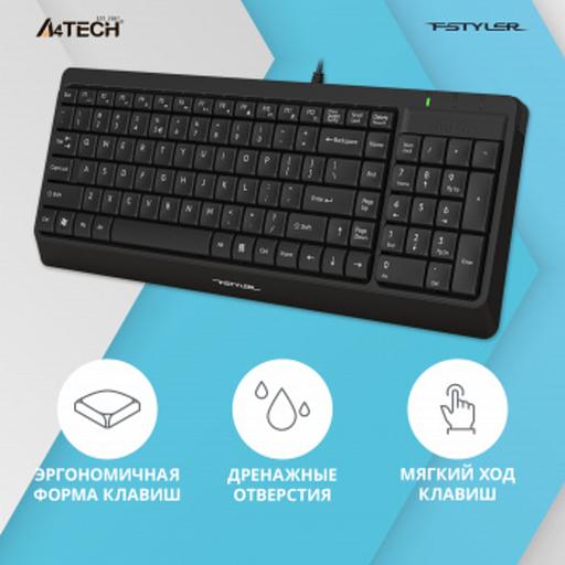 Клавиатура A4Tech Fstyler FK15 черный USB (FK15 BLACK) фото 3