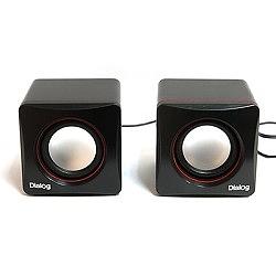 Dialog Colibri AC-04UP BLACK-RED {акустические колонки 2.0, 6W RMS, питание от USB} фото 1