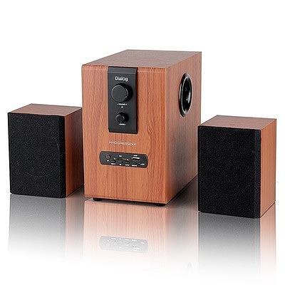 Dialog Progressive AP-150 BROWN - колонки 2.1, 10W+2*5W RMS, USB+SD reader фото 1